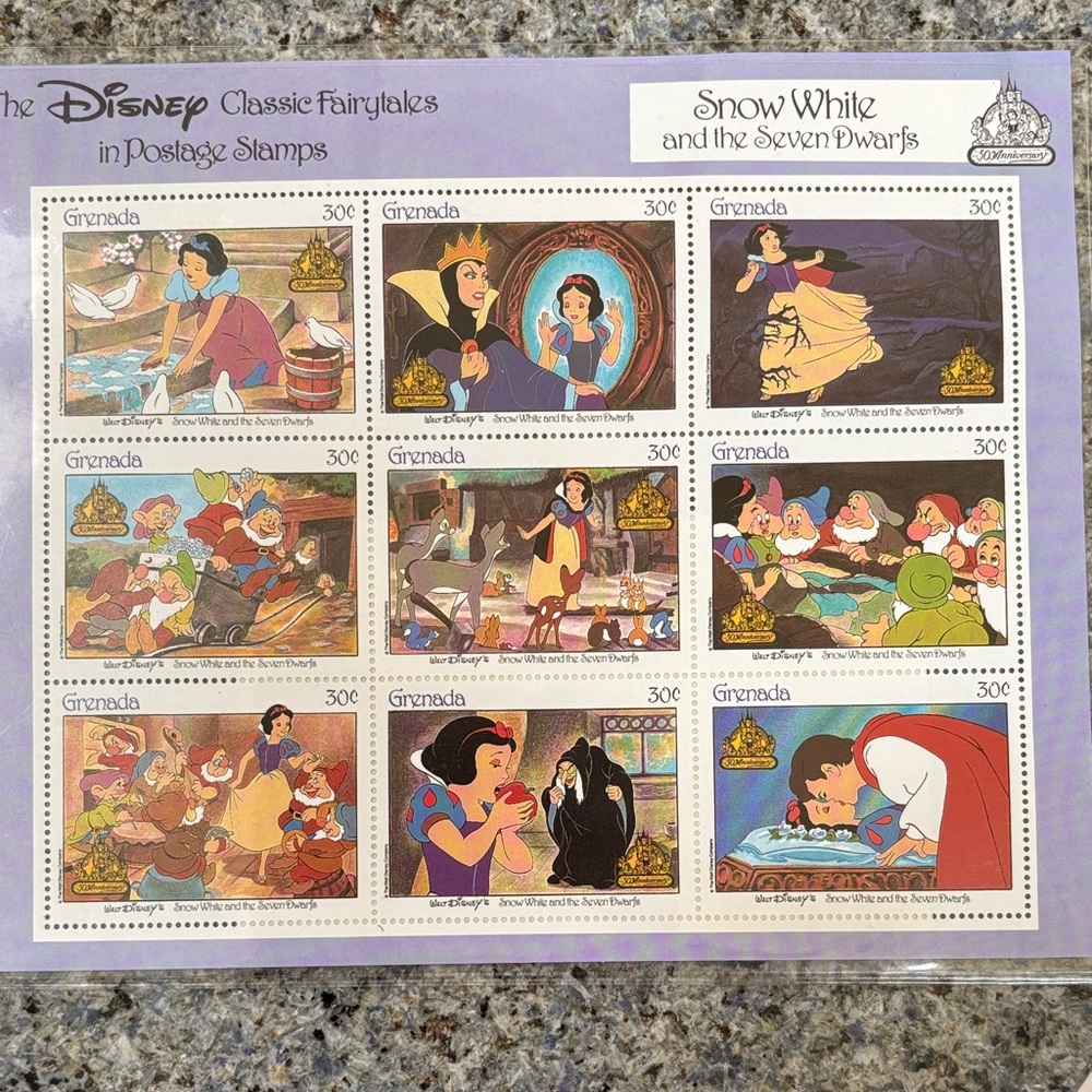 Collector’s set of Disney Classic Fairytales postage stamps